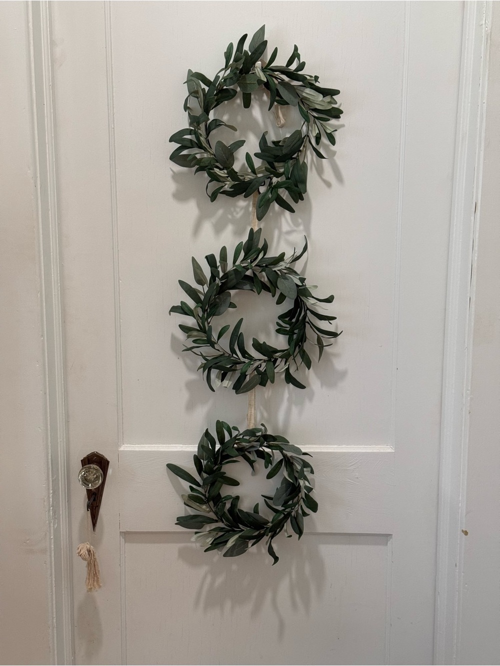 Studio McGee Triple Hanging Olive Wreaths